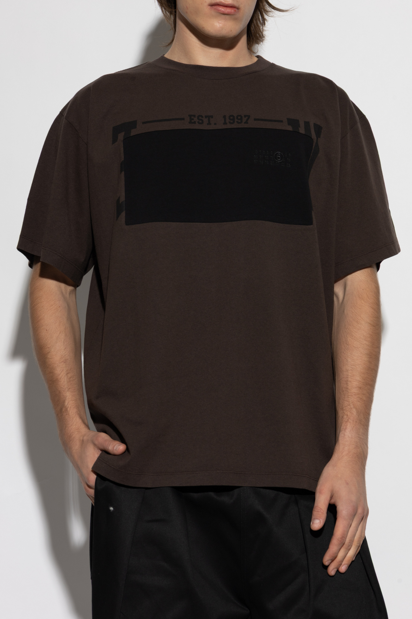 カナダ MM6 Maison Margiela Tシャツ White T - shirt with logo MM6 Maison Margiela